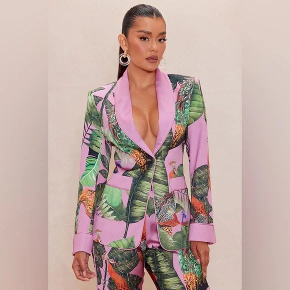 Private island blazer and pant suit set sz small - Picture 3 of 3